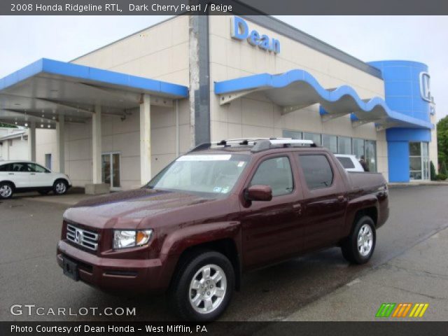 2008 Honda Ridgeline RTL in Dark Cherry Pearl