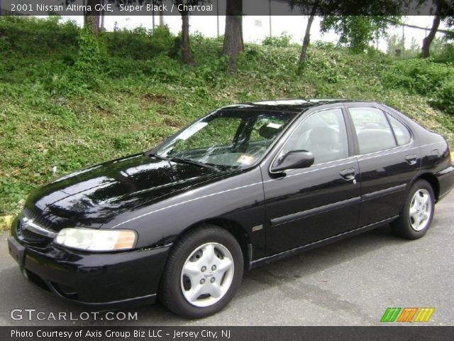 Super Black 2001 Nissan Altima Gxe Charcoal Interior