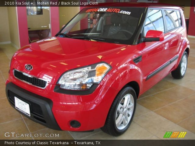 2010 Kia Soul + in Molten Red