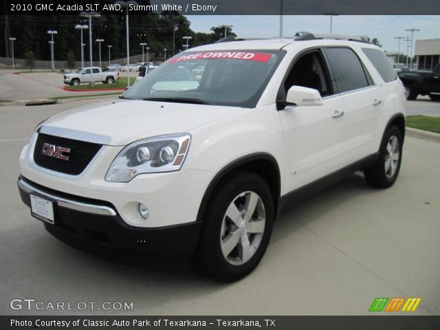 2010 GMC Acadia SLT AWD in Summit White