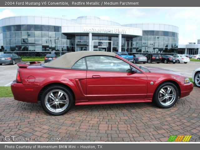2004 Ford Mustang V6 Convertible in Redfire Metallic