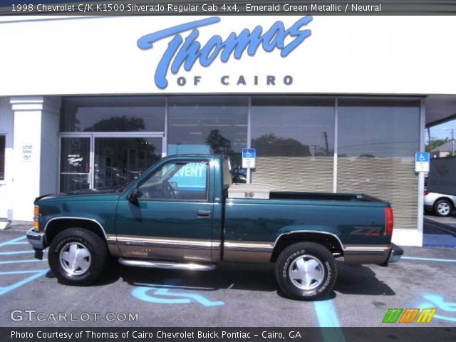 1998 Chevrolet C/K K1500 Silverado Regular Cab 4x4 in Emerald Green Metallic