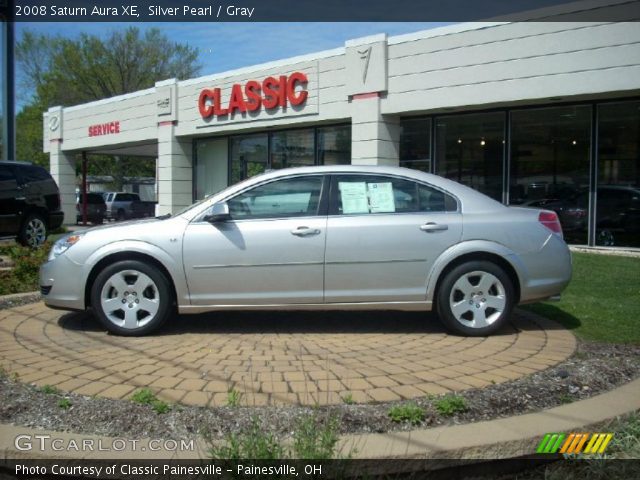 2008 Saturn Aura XE in Silver Pearl