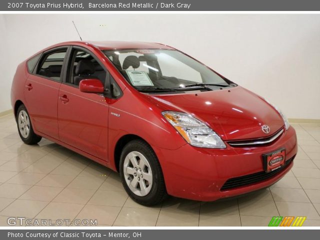 2007 Toyota Prius Hybrid in Barcelona Red Metallic