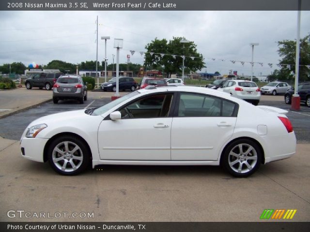 2008 Nissan Maxima 3.5 SE in Winter Frost Pearl