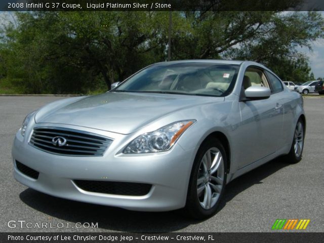 2008 Infiniti G 37 Coupe in Liquid Platinum Silver