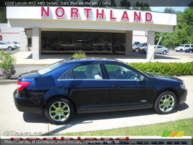 2008 Lincoln MKZ AWD Sedan in Dark Blue Ink Metallic