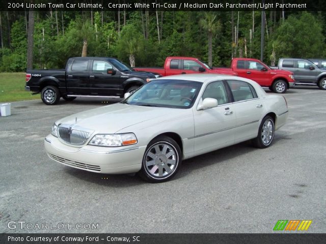 2004 Lincoln Town Car Ultimate in Ceramic White Tri-Coat