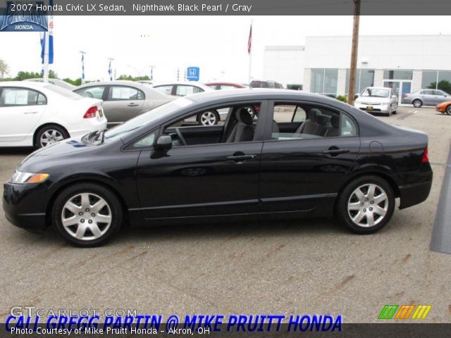 2007 Black honda civic sedan #5