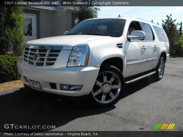 2007 Cadillac Escalade ESV AWD in White Diamond