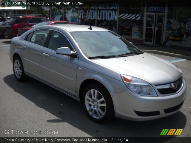 2008 Saturn Aura XE 3.5 in Silver Pearl