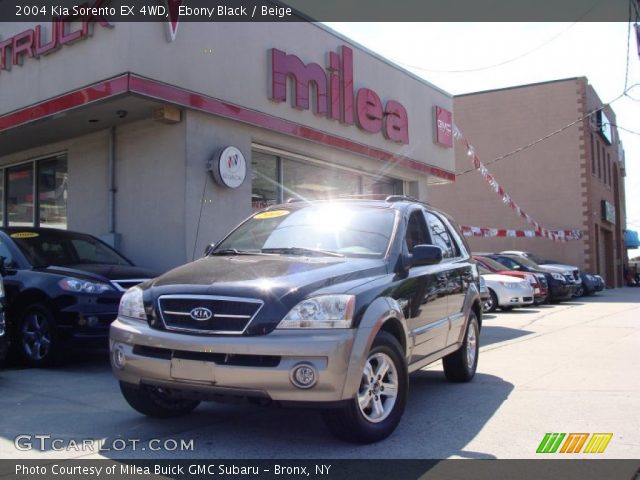 2004 Kia Sorento EX 4WD in Ebony Black