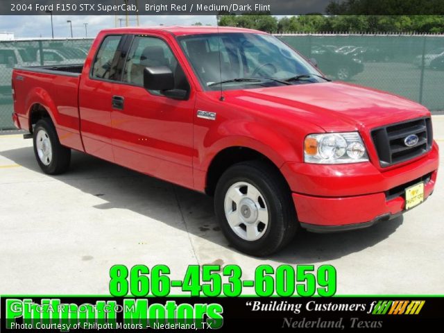 2004 Ford F150 STX SuperCab in Bright Red