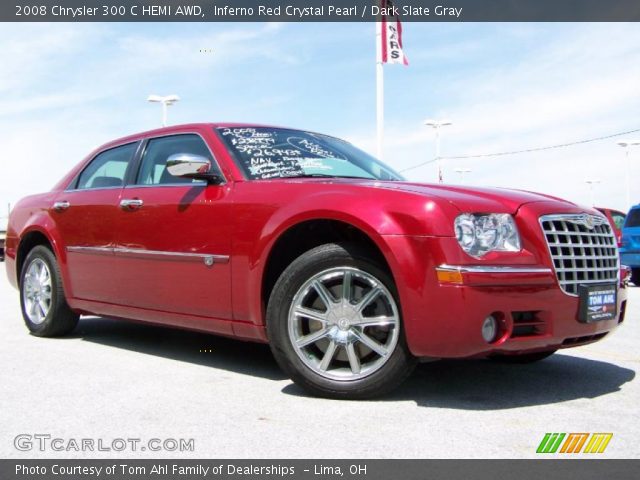 2008 Chrysler 300 C HEMI AWD in Inferno Red Crystal Pearl