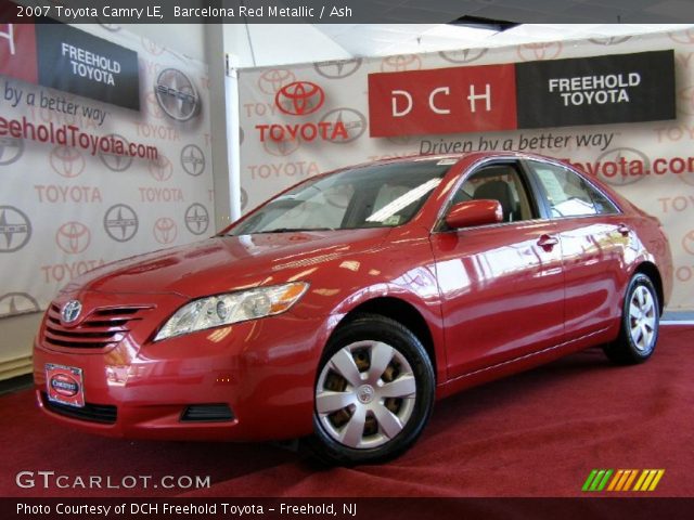 2007 Toyota Camry LE in Barcelona Red Metallic