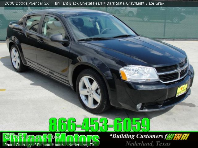 2008 Dodge Avenger SXT in Brilliant Black Crystal Pearl