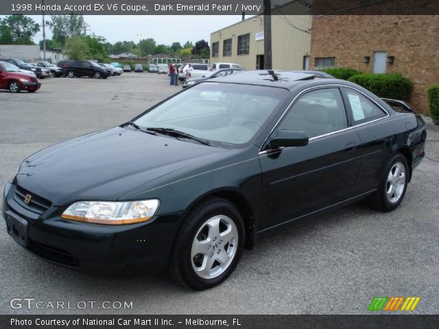 1998 Honda Accord EX V6 Coupe in Dark Emerald Pearl