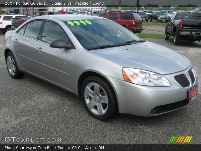 2007 Pontiac G6 Sedan in Liquid Silver Metallic