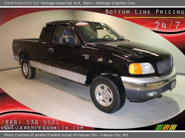2004 Ford F150 XLT Heritage SuperCab 4x4 in Black