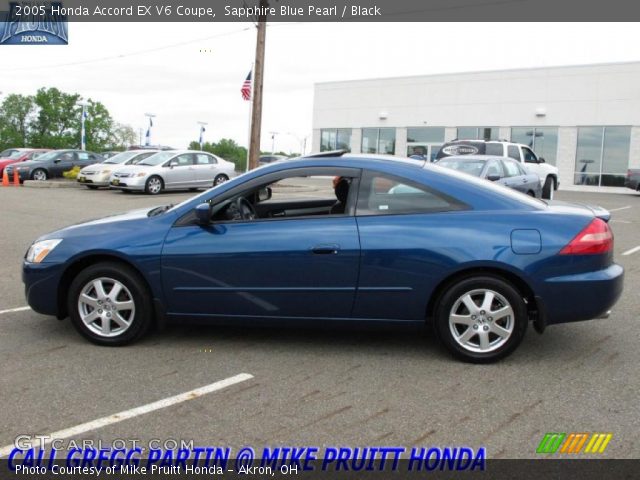 2005 Honda Accord EX V6 Coupe in Sapphire Blue Pearl