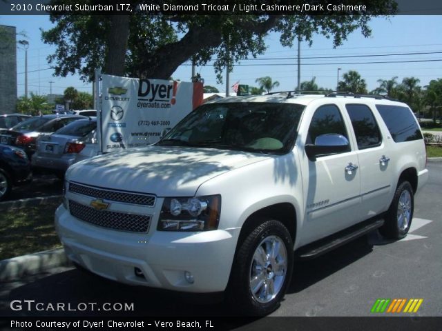 2010 Chevrolet Suburban LTZ in White Diamond Tricoat
