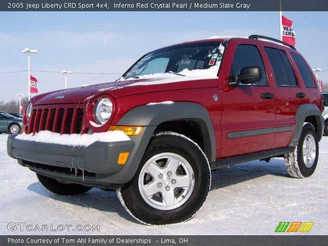 2005 Jeep Liberty CRD Sport 4x4 in Inferno Red Crystal Pearl