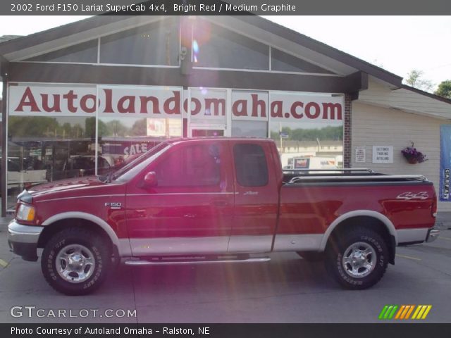 2002 Ford F150 Lariat SuperCab 4x4 in Bright Red