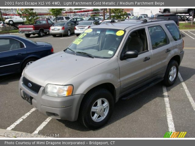 2001 Ford Escape XLS V6 4WD in Light Parchment Gold Metallic