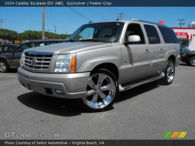 2004 Cadillac Escalade on Quicksilver   2004 Cadillac Escalade Esv Awd   Pewter Gray Interior