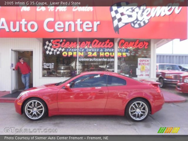 2005 Infiniti G 35 Coupe in Laser Red