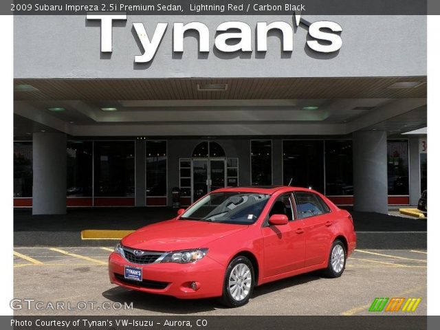 2009 Subaru Impreza 2.5i Premium Sedan in Lightning Red