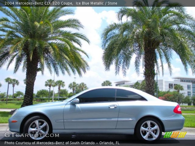 2004 Mercedes-Benz CLK 320 Coupe in Ice Blue Metallic