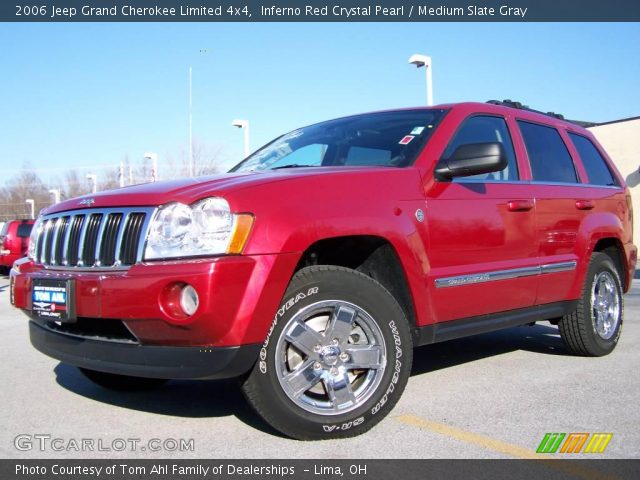 2006 Jeep Grand Cherokee Limited 4x4 in Inferno Red Crystal Pearl