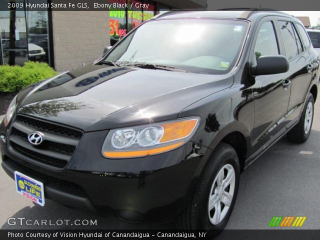 2009 Hyundai Santa Fe GLS in Ebony Black