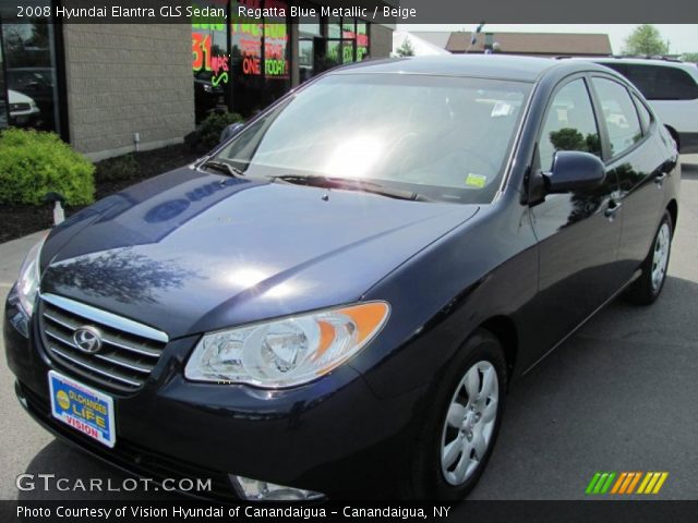 2008 Hyundai Elantra GLS Sedan in Regatta Blue Metallic