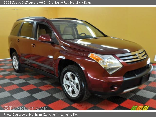 2008 Suzuki XL7 Luxury AWD in Cranberry Red Metallic