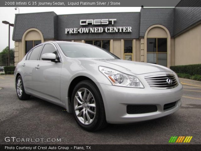 2008 Infiniti G 35 Journey Sedan in Liquid Platinum Silver