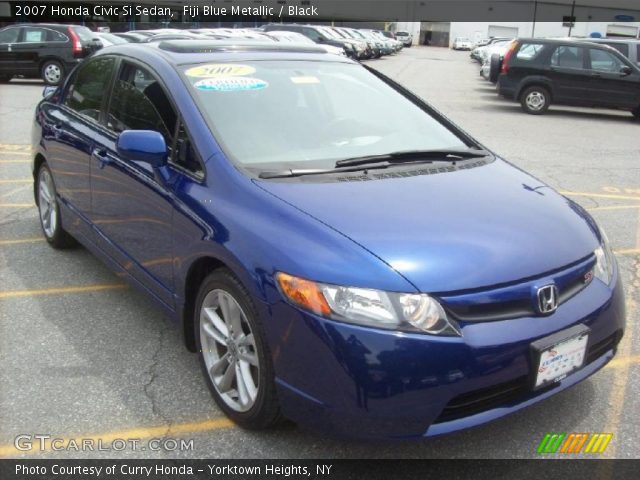 2007 Honda Civic Si Sedan in Fiji Blue Metallic