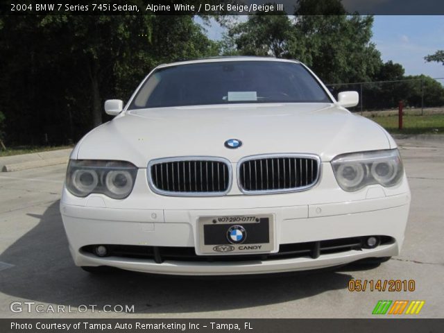 2004 BMW 7 Series 745i Sedan in Alpine White