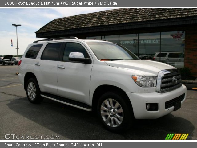 2008 Toyota Sequoia Platinum 4WD in Super White