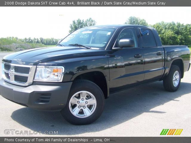 2008 Dodge Dakota SXT Crew Cab 4x4 in Brilliant Black