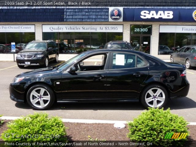 2009 Saab 9-3 2.0T Sport Sedan in Black