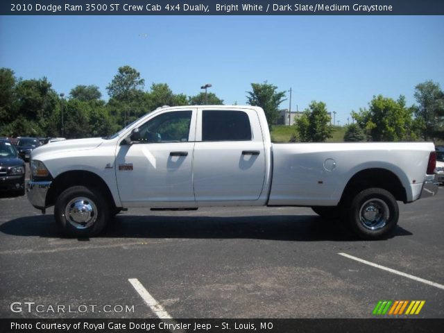 2010 Dodge Ram 3500 ST Crew Cab 4x4 Dually in Bright White