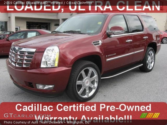 2009 Cadillac Escalade AWD in Infrared