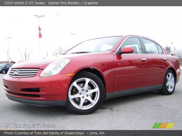 2003 Infiniti G 35 Sedan in Garnet Fire Metallic