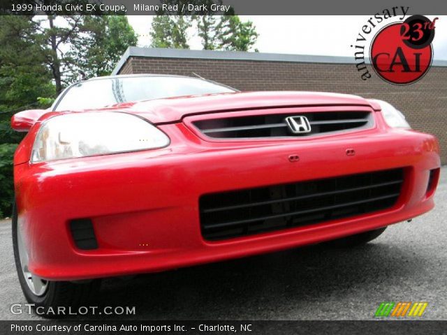 1999 Honda Civic EX Coupe in Milano Red