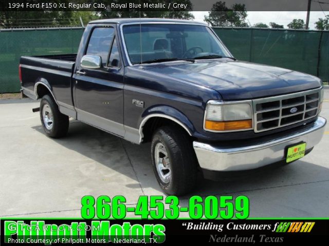 1994 Ford F150 XL Regular Cab in Royal Blue Metallic