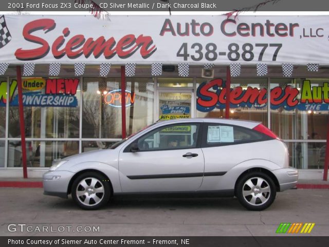 2001 Ford Focus ZX3 Coupe in CD Silver Metallic