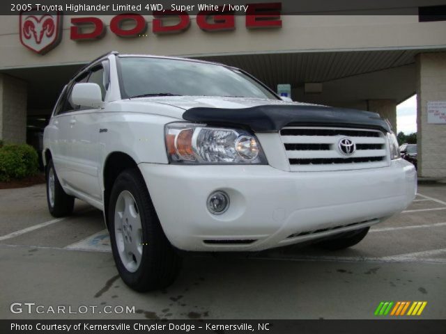 2005 Toyota Highlander Limited 4WD in Super White