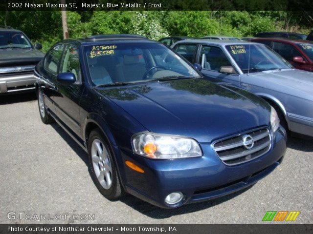 2002 Nissan Maxima SE in Majestic Blue Metallic